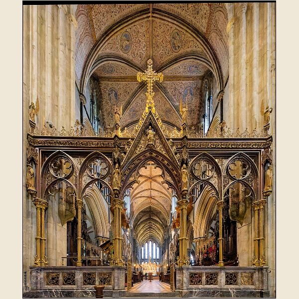 Inside Worcester Cathedral
