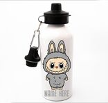 600ml Gray Labubu with Sports Top