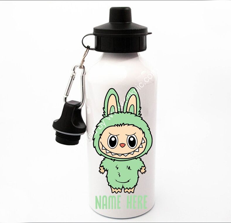600ml Green Labubu with Sports Top