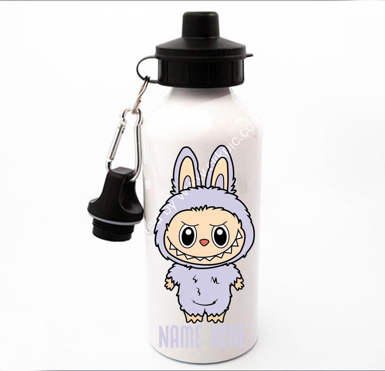 600ml Light Purple Labubu with Sports Top