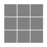 9 Box Square Design - £65