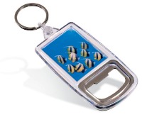 Acrylic Bottle Opener Keyring