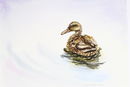 'Going It Alone' watercolour, unframed dimensions 5.5"x7.5"