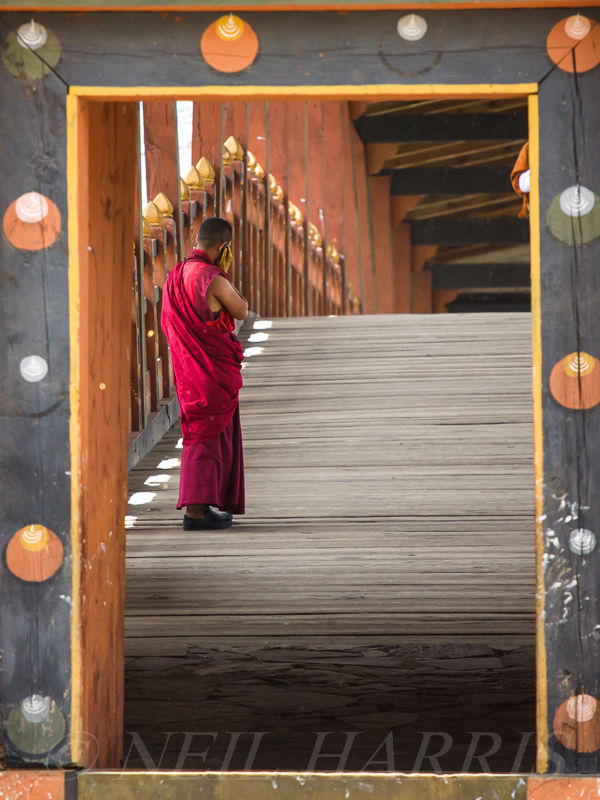 Mobile monk framed