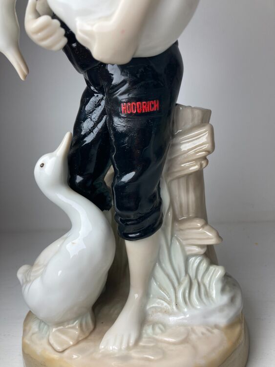 Boy in A Hoodrich Hoodie With Geese