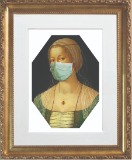 Masked Lady GOLD FRAME