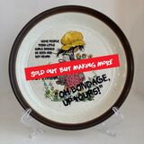 Oh Bondage Up Yours vintage plate