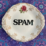 Spam vintage hand printed plate