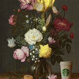 Personalised Starbucks print with blank cup