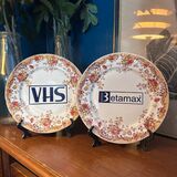 VHS/Betamax vintage plates