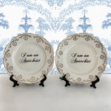 Antichrist/Anarchist vintage plates