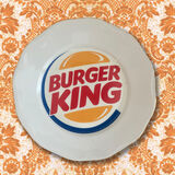 Burger KIng hand printed vintage plate