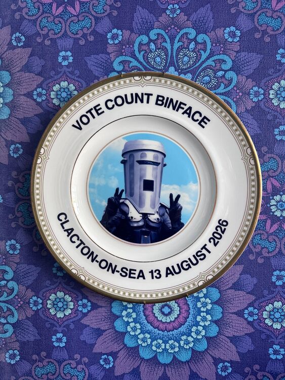 Count Binface china plate