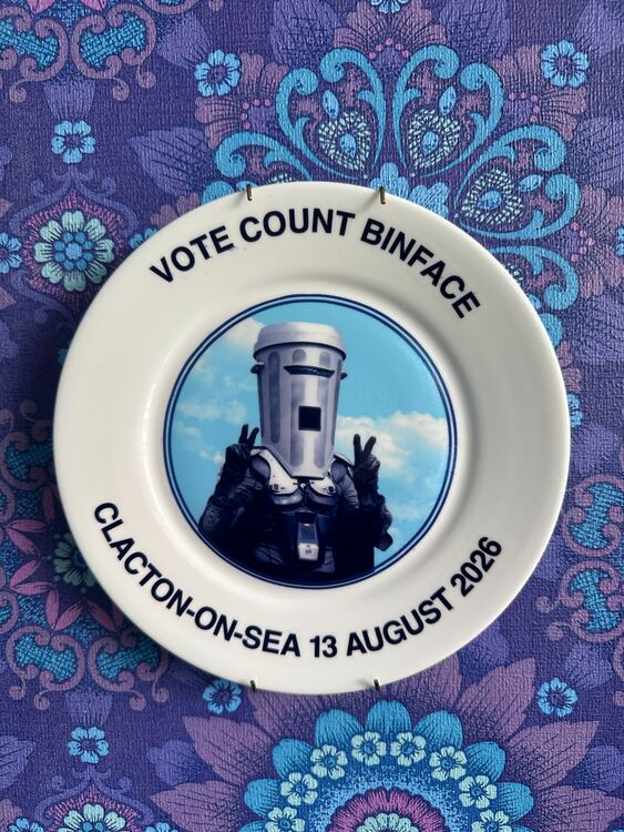 Count Binface china plate