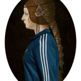 Girl In The Adidas Tracksuit Top mini print