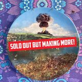 Mushroom Cloud over Harbour vintage plate