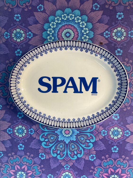 Vintage Spam plate large