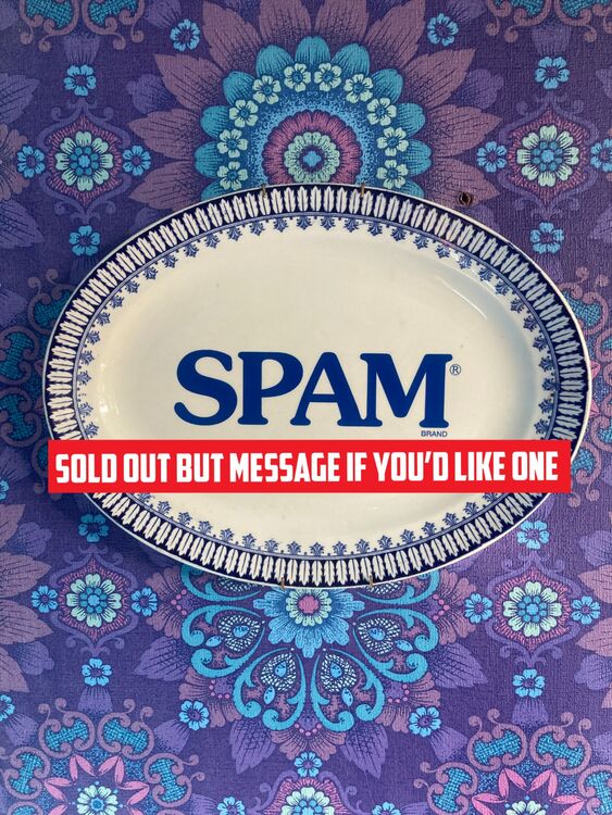 Vintage Spam plate large