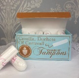 Camilla, Duchess of Cornwall Tampons