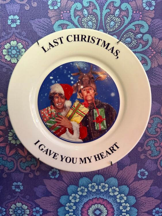 Wham! Last Christmas pop plate