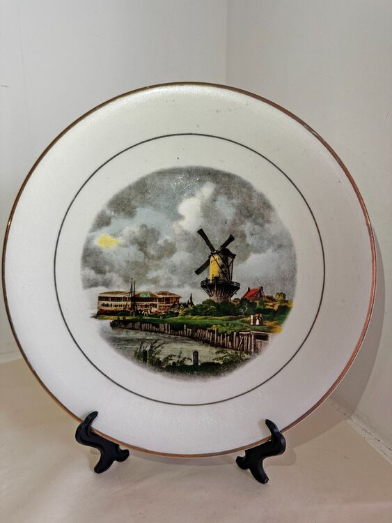 Windmill plate with Asda