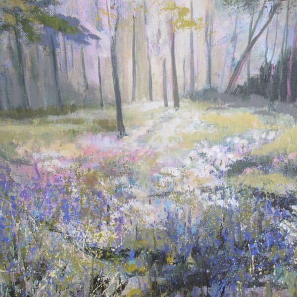 Bluebell Wood Bluebell Wood painting