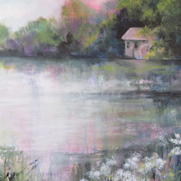 Hackthorne Pond Hackthorn Pond painting