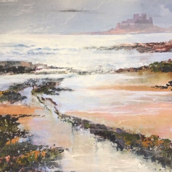 Bamburgh Castle, Northumberland Bamburgh castle painting