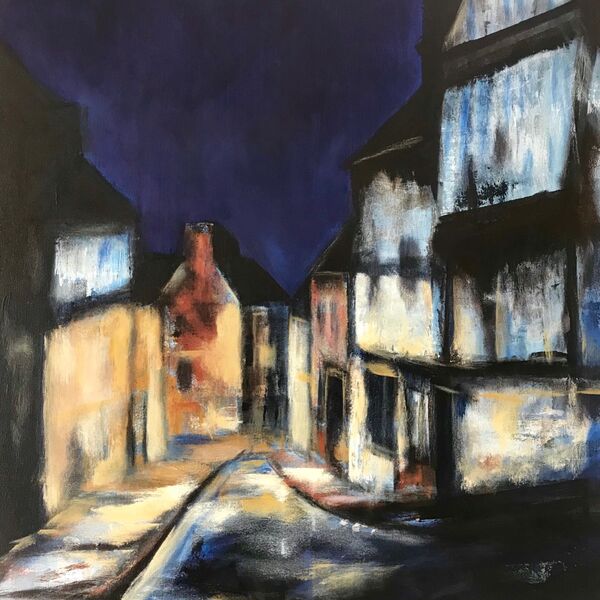 Steep Hill, Lincoln - Rachel Ashworth-Jerem Steep Hill Lincoln painting