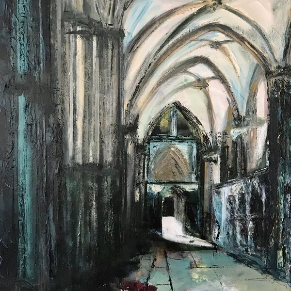 Lincoln Cathedral, South Aisle Lincoln Cathedral painting