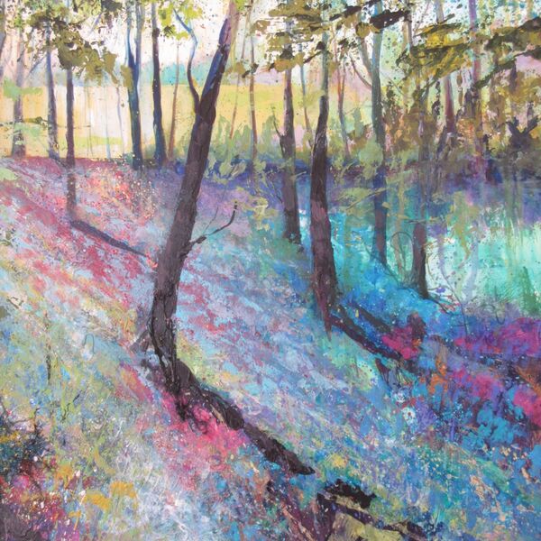 Spring Morning Spring Wood painting