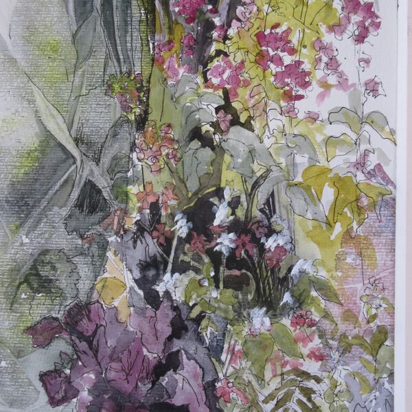 Wild Flower Corner wildflower painting