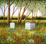Bee Hives in a Summer Meadow (Sold)
