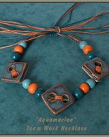 "Aquamarine" Team Work Necklace