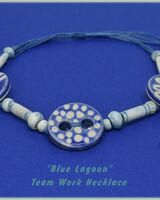 "Blue Lagoon" Teamwork Necklace Blue Lagoon Team Work Necklace
