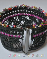 "Carnival" Macrame Bracelet Carnival, Bracelet, Macrame, Bronze
