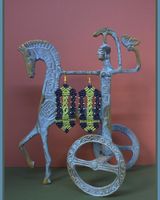 "Cleopatra" Macrame Earrings