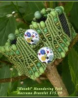 "Wasabi" Meandering Path Bracelet "Wasabi" - Meandering Path - Macrame Bracelet