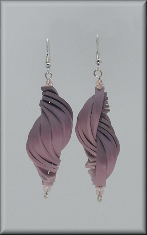 Rose Pink Shell Earrings