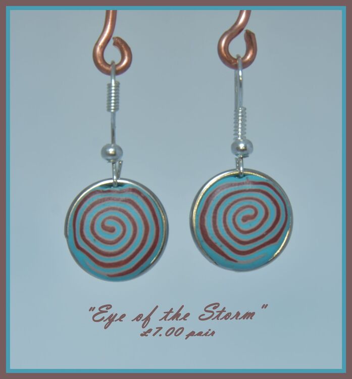 "Eye of the Storm" earrings