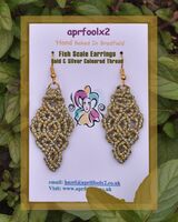 Gold & Silver Colour - Fish Scale Earrings
