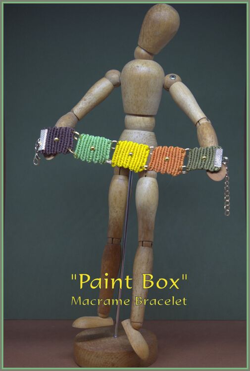 "Paint Box" Macrame Bracelet
