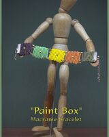 "Paint Box" Macrame Bracelet