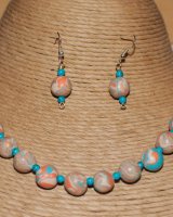 Rock Hopper Necklace & Matching Earrings