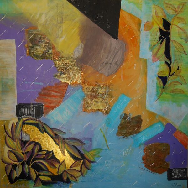 Memories Memories, Mixed Media on Canvas, 36in x 36in, $1500.00
