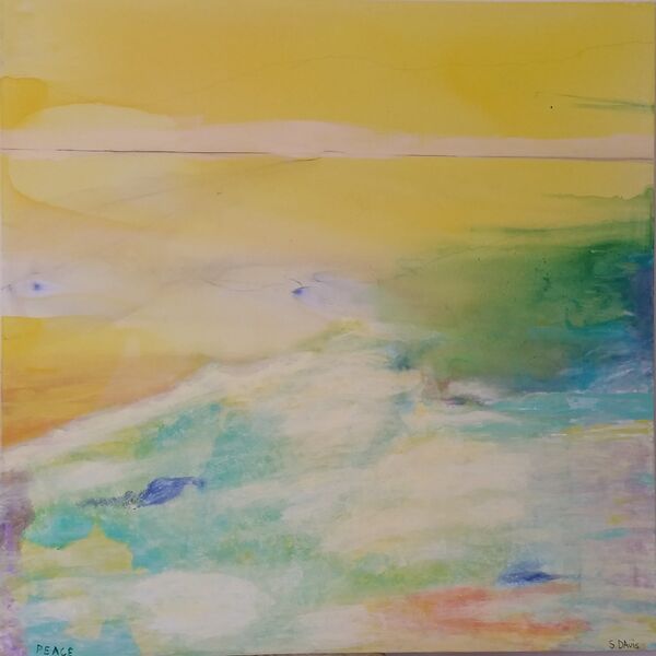 PEACE 46in x 46in Acrylic Abstract