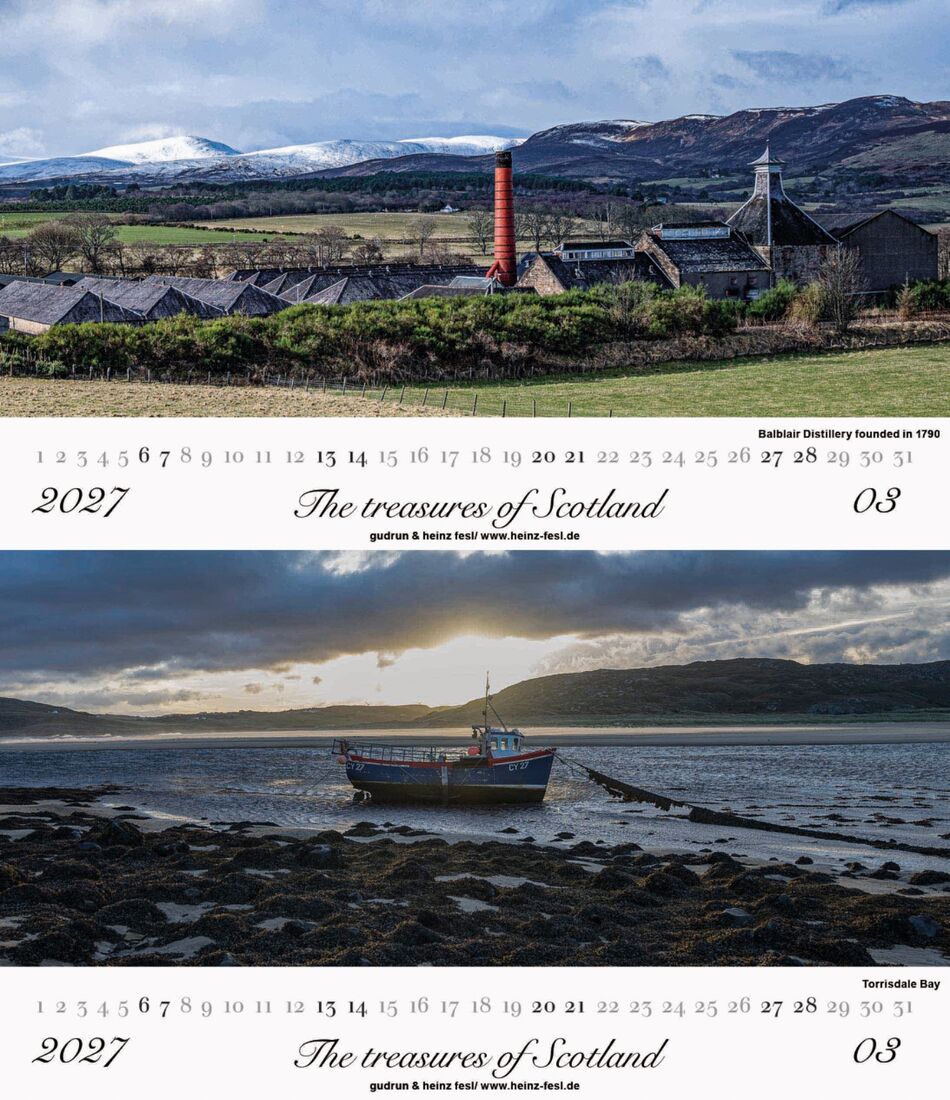 Balblair Distillery founded in 1790 /Torrisdale Bay