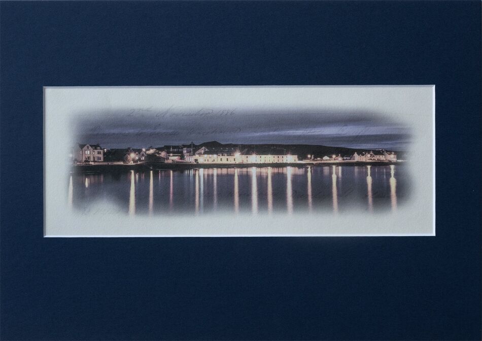Nr. 11 Bruichladdich Distillery at-night, A4 21,5x8,5 cm, Auflage 2 Exemplare, Preis 70,- EUR