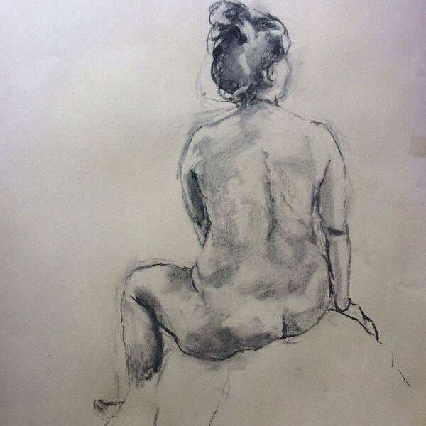 Female Figure Back View