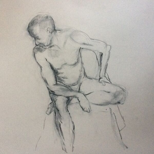 Male Figure Sitting